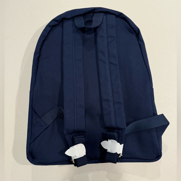 NEW Polo Ralph Lauren Unisex Backpack Multicolored Logo Patch Outer Zip Pocket - Picture 2 of 3